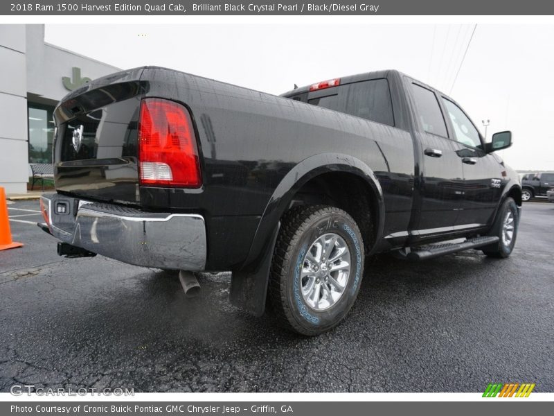 Brilliant Black Crystal Pearl / Black/Diesel Gray 2018 Ram 1500 Harvest Edition Quad Cab