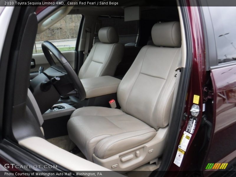 Cassis Red Pearl / Sand Beige 2010 Toyota Sequoia Limited 4WD