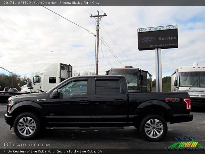 Shadow Black / Earth Gray 2017 Ford F150 XL SuperCrew 4x4