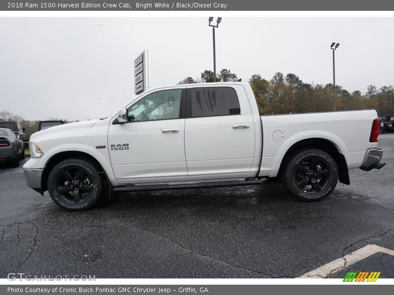 Bright White / Black/Diesel Gray 2018 Ram 1500 Harvest Edition Crew Cab