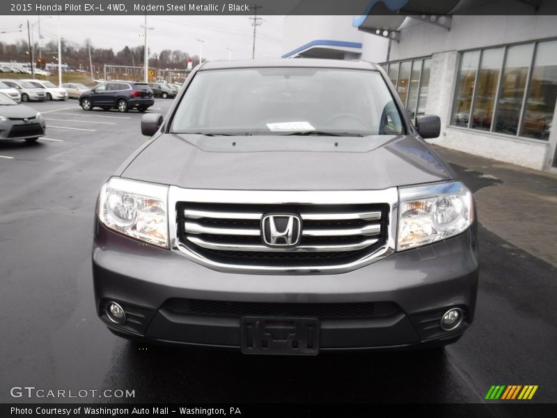 Modern Steel Metallic / Black 2015 Honda Pilot EX-L 4WD