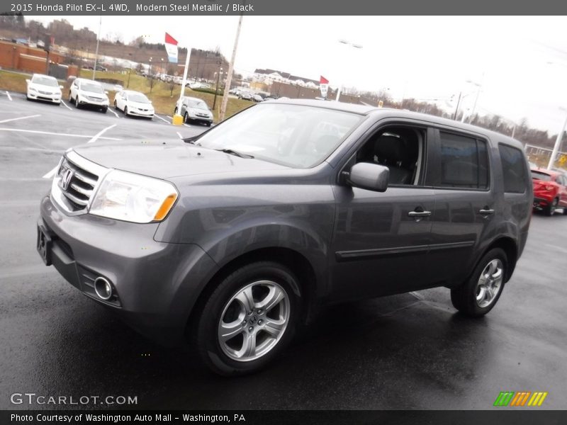 Modern Steel Metallic / Black 2015 Honda Pilot EX-L 4WD