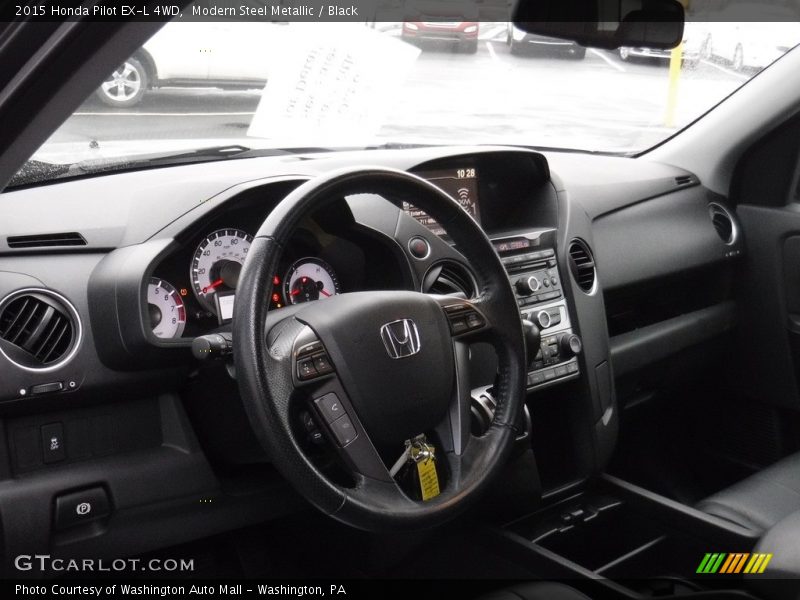 Modern Steel Metallic / Black 2015 Honda Pilot EX-L 4WD