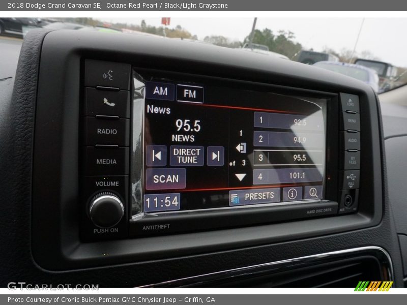 Octane Red Pearl / Black/Light Graystone 2018 Dodge Grand Caravan SE