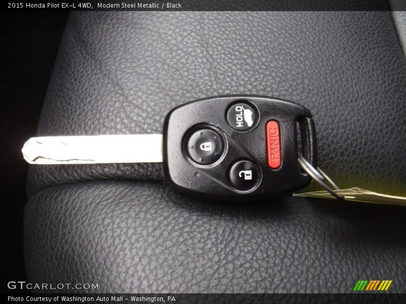 Modern Steel Metallic / Black 2015 Honda Pilot EX-L 4WD
