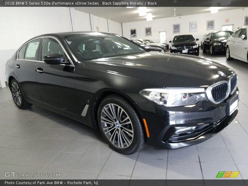 Black Sapphire Metallic / Black 2018 BMW 5 Series 530e iPerfomance xDrive Sedan