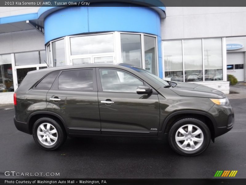 Tuscan Olive / Gray 2013 Kia Sorento LX AWD