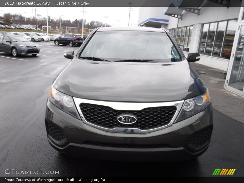 Tuscan Olive / Gray 2013 Kia Sorento LX AWD