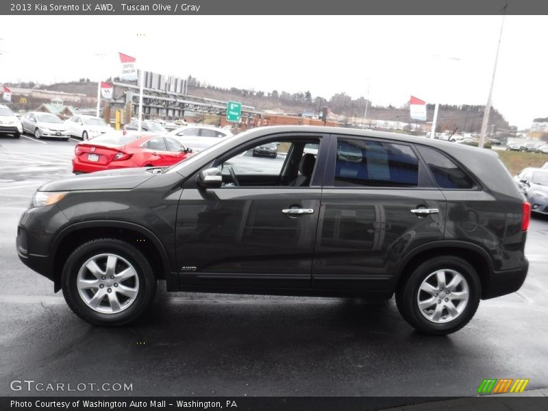 Tuscan Olive / Gray 2013 Kia Sorento LX AWD
