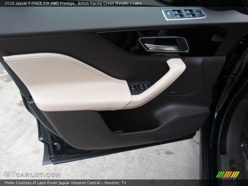 British Racing Green Metallic / Latte 2018 Jaguar F-PACE 30t AWD Prestige