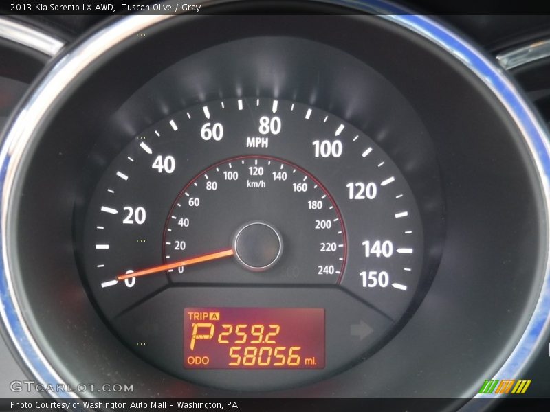 Tuscan Olive / Gray 2013 Kia Sorento LX AWD