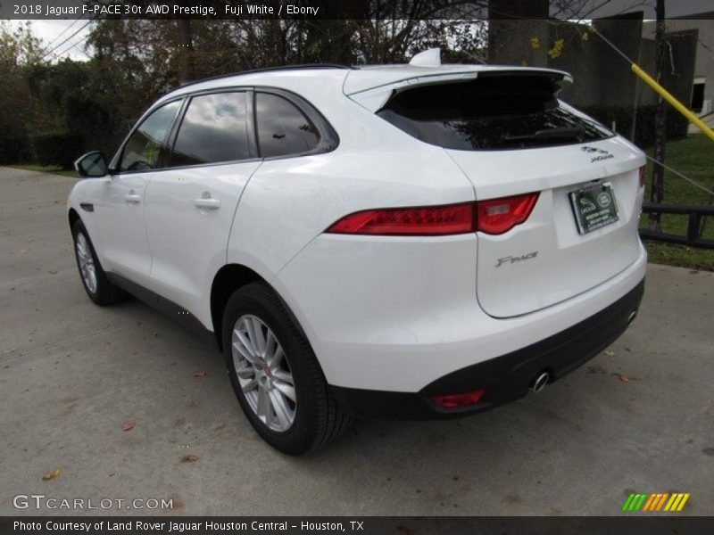 Fuji White / Ebony 2018 Jaguar F-PACE 30t AWD Prestige