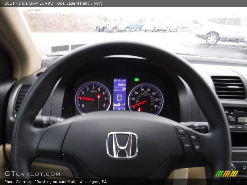 Opal Sage Metallic / Ivory 2011 Honda CR-V LX 4WD