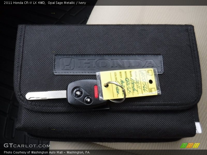 Opal Sage Metallic / Ivory 2011 Honda CR-V LX 4WD