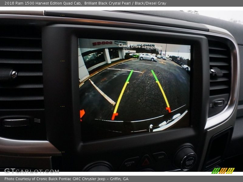 Brilliant Black Crystal Pearl / Black/Diesel Gray 2018 Ram 1500 Harvest Edition Quad Cab