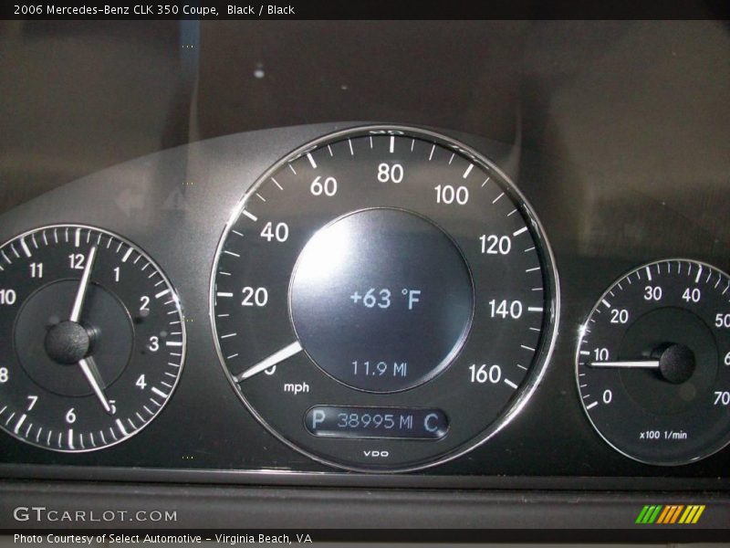 Black / Black 2006 Mercedes-Benz CLK 350 Coupe