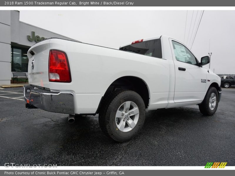 Bright White / Black/Diesel Gray 2018 Ram 1500 Tradesman Regular Cab