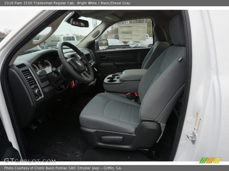 Bright White / Black/Diesel Gray 2018 Ram 1500 Tradesman Regular Cab