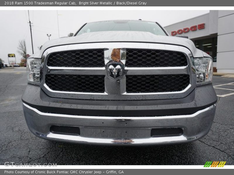 Bright Silver Metallic / Black/Diesel Gray 2018 Ram 1500 Tradesman Regular Cab