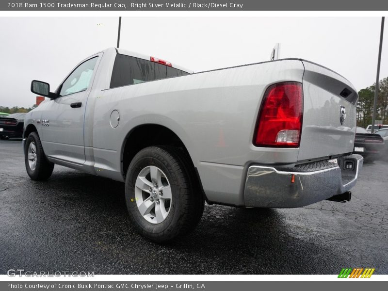 Bright Silver Metallic / Black/Diesel Gray 2018 Ram 1500 Tradesman Regular Cab