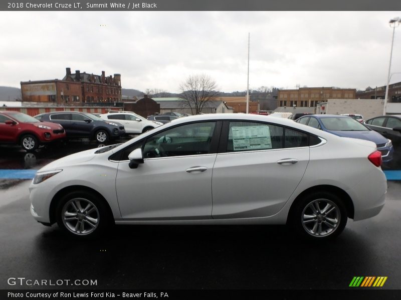 Summit White / Jet Black 2018 Chevrolet Cruze LT