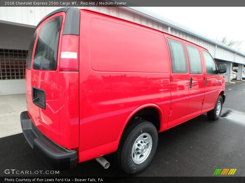Red Hot / Medium Pewter 2018 Chevrolet Express 2500 Cargo WT