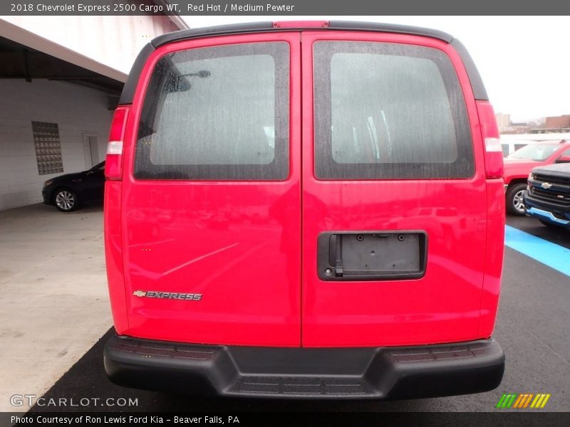 Red Hot / Medium Pewter 2018 Chevrolet Express 2500 Cargo WT