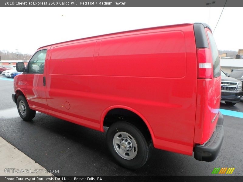 Red Hot / Medium Pewter 2018 Chevrolet Express 2500 Cargo WT