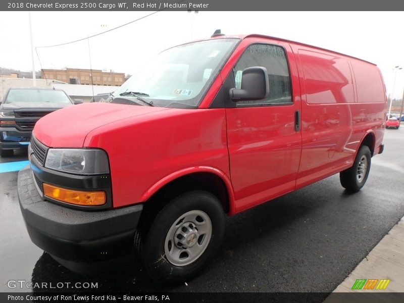 Red Hot / Medium Pewter 2018 Chevrolet Express 2500 Cargo WT