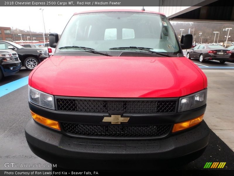Red Hot / Medium Pewter 2018 Chevrolet Express 2500 Cargo WT