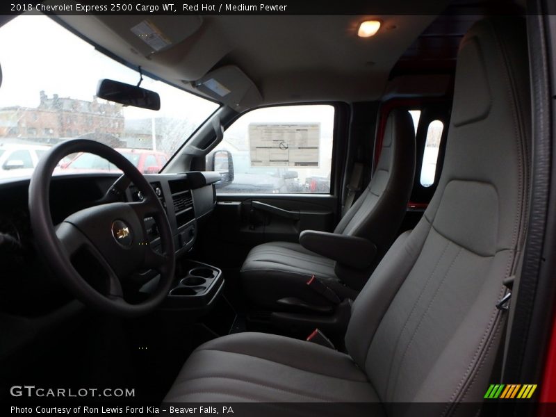 Red Hot / Medium Pewter 2018 Chevrolet Express 2500 Cargo WT