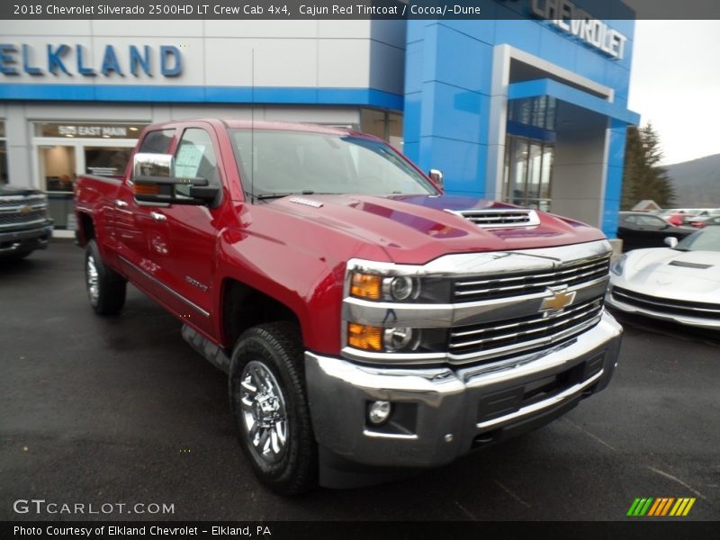 Cajun Red Tintcoat / Cocoa/­Dune 2018 Chevrolet Silverado 2500HD LT Crew Cab 4x4