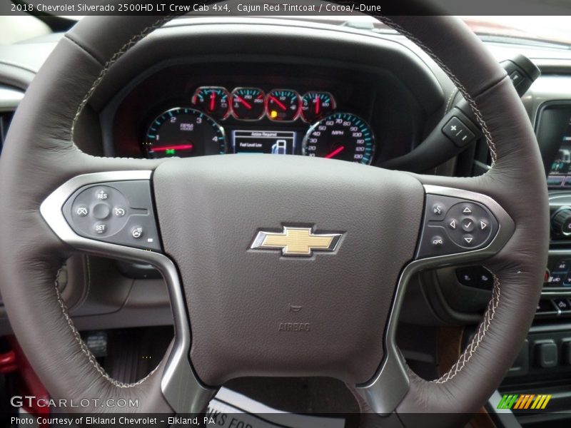 Cajun Red Tintcoat / Cocoa/­Dune 2018 Chevrolet Silverado 2500HD LT Crew Cab 4x4
