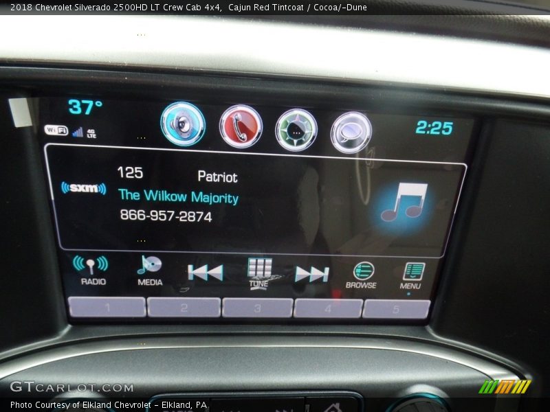 Cajun Red Tintcoat / Cocoa/­Dune 2018 Chevrolet Silverado 2500HD LT Crew Cab 4x4