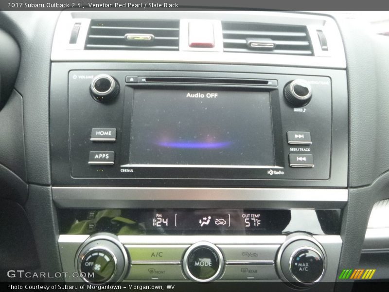 Venetian Red Pearl / Slate Black 2017 Subaru Outback 2.5i
