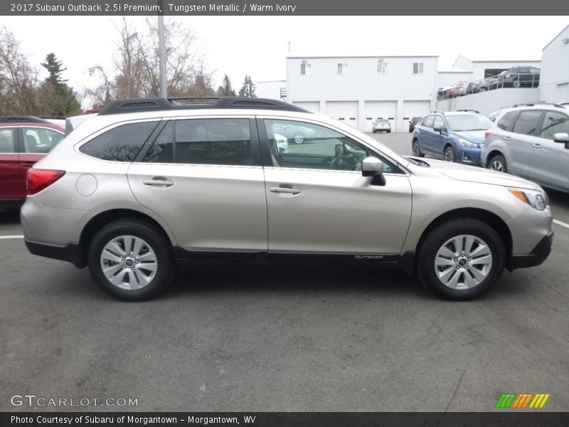 Tungsten Metallic / Warm Ivory 2017 Subaru Outback 2.5i Premium