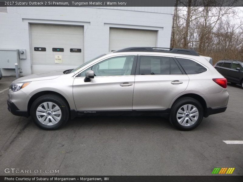 Tungsten Metallic / Warm Ivory 2017 Subaru Outback 2.5i Premium