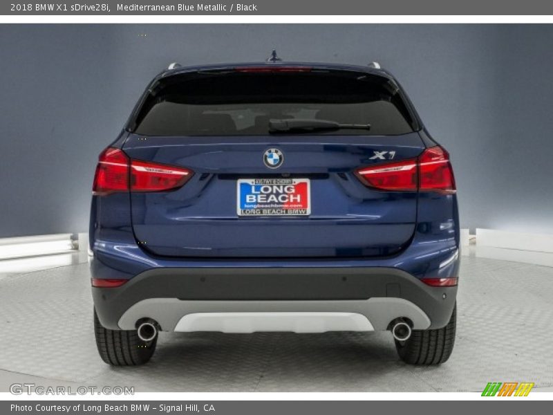 Mediterranean Blue Metallic / Black 2018 BMW X1 sDrive28i