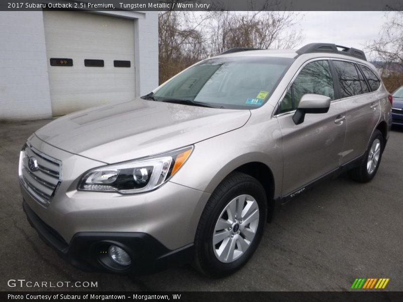Tungsten Metallic / Warm Ivory 2017 Subaru Outback 2.5i Premium