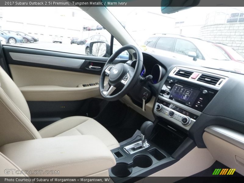 Tungsten Metallic / Warm Ivory 2017 Subaru Outback 2.5i Premium