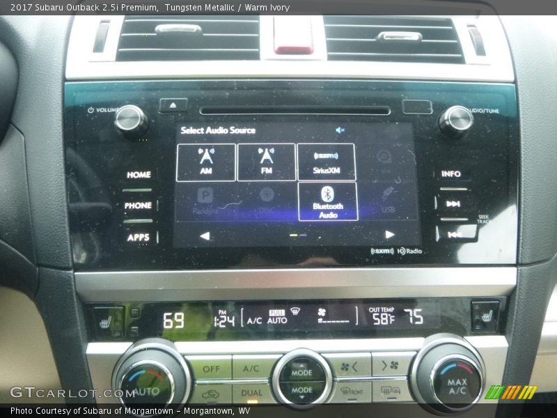 Tungsten Metallic / Warm Ivory 2017 Subaru Outback 2.5i Premium