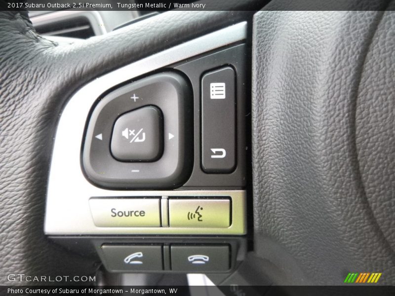 Tungsten Metallic / Warm Ivory 2017 Subaru Outback 2.5i Premium