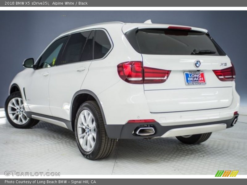 Alpine White / Black 2018 BMW X5 sDrive35i