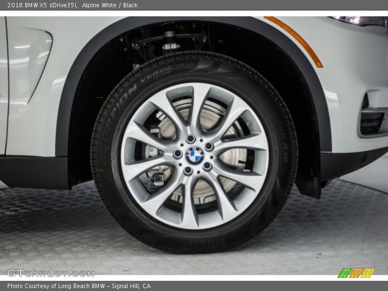 Alpine White / Black 2018 BMW X5 sDrive35i