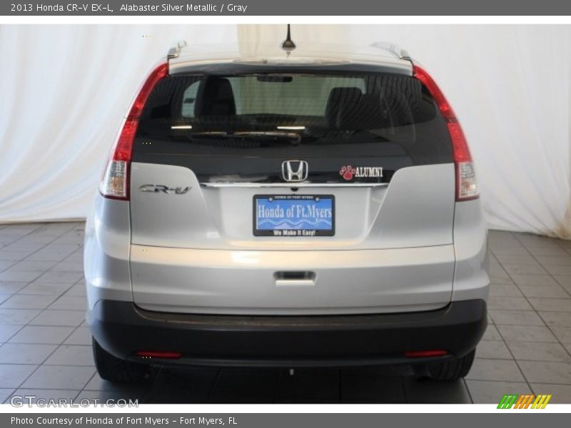 Alabaster Silver Metallic / Gray 2013 Honda CR-V EX-L