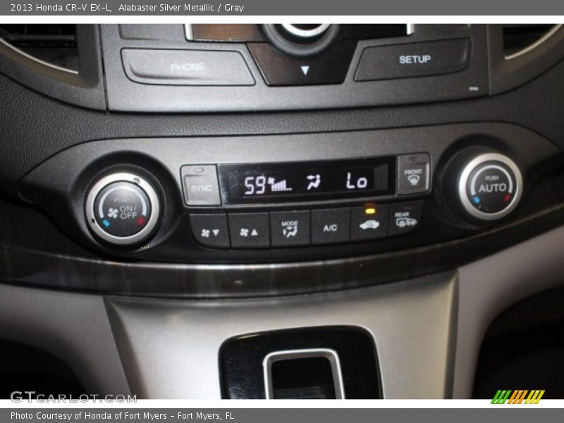 Alabaster Silver Metallic / Gray 2013 Honda CR-V EX-L