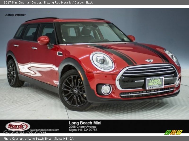Blazing Red Metallic / Carbon Black 2017 Mini Clubman Cooper