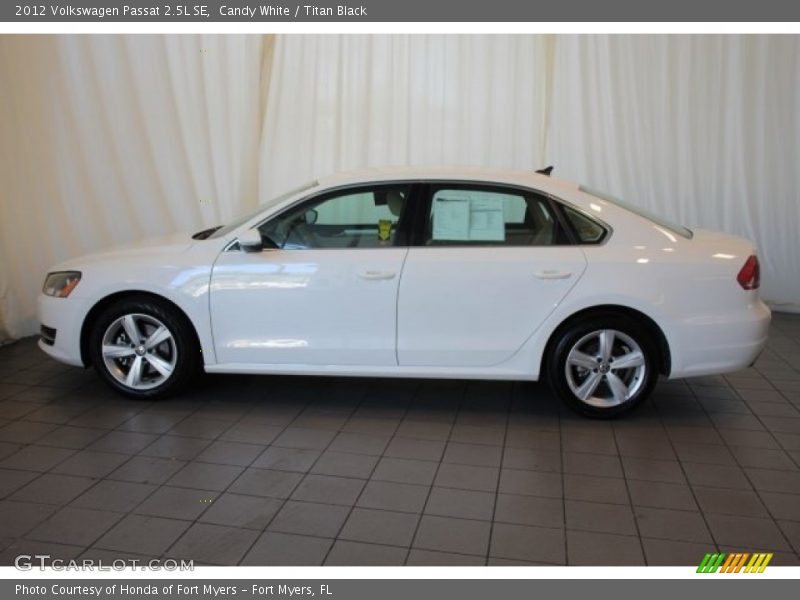 Candy White / Titan Black 2012 Volkswagen Passat 2.5L SE
