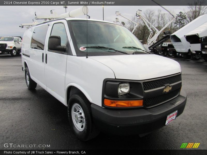 Summit White / Medium Pewter 2014 Chevrolet Express 2500 Cargo WT