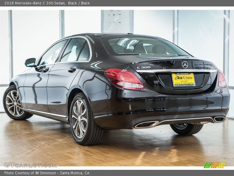 Black / Black 2018 Mercedes-Benz C 300 Sedan